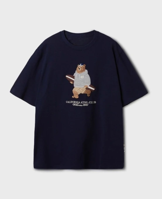 

The New Summer High-quality Men's and Women's Lettered Bear Print Short-sleeved T-shirt From WHO Is A Casual Black Top