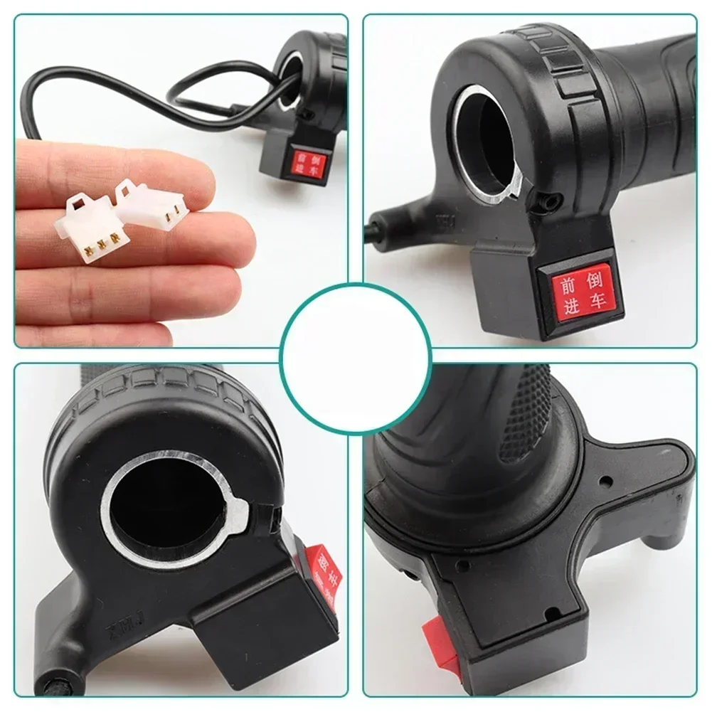 EBike Twist Throttle Electric Bicycle High Medium Low Speed Forward Reverse ABS Throttle Acceleration Handle Universal Parts