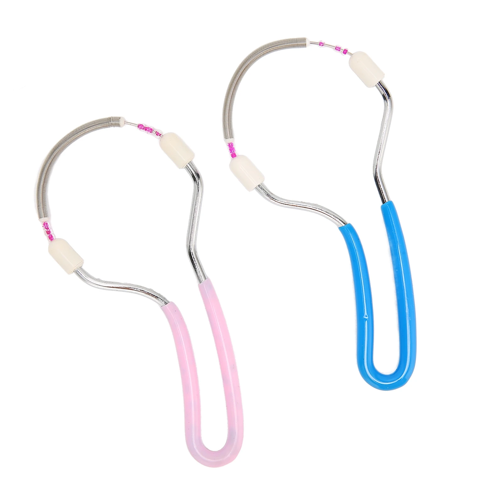 2pcs Spring Facial Hair Remover Women Portable Threading Face Epilator for Upper Lip Chin Cheeks