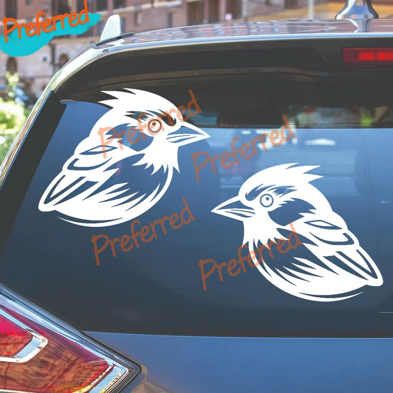 2x Aufkleber Sparrow Bird Rendering Vinyl Decal Car Window Tumbler Laptop Tablet Notebook - Customizable in Any Sticker Size