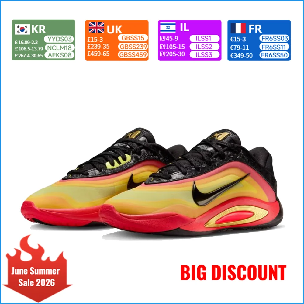 Nike A'ONE ASW EP Men's Sneakers: Comfortable, Slip-Resistant, Durable, Training, Cushioned, Basketball Shoes HQ1733-001