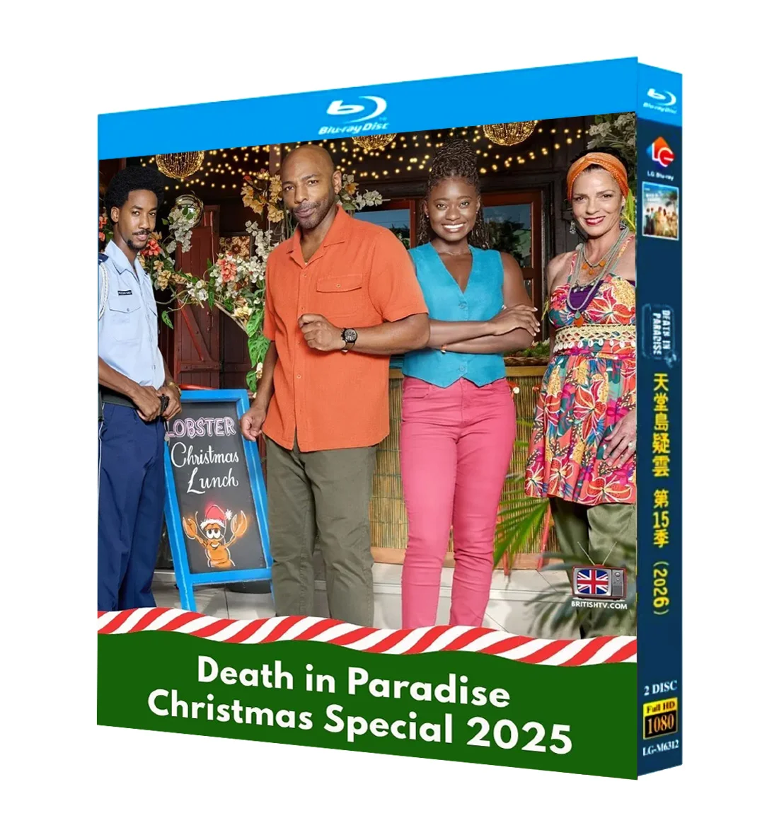 Death in Paradise Staffel 15 (2026) 2 Disc Regionenfrei Neues Box-Set Blu-ray Disc High Definition BD