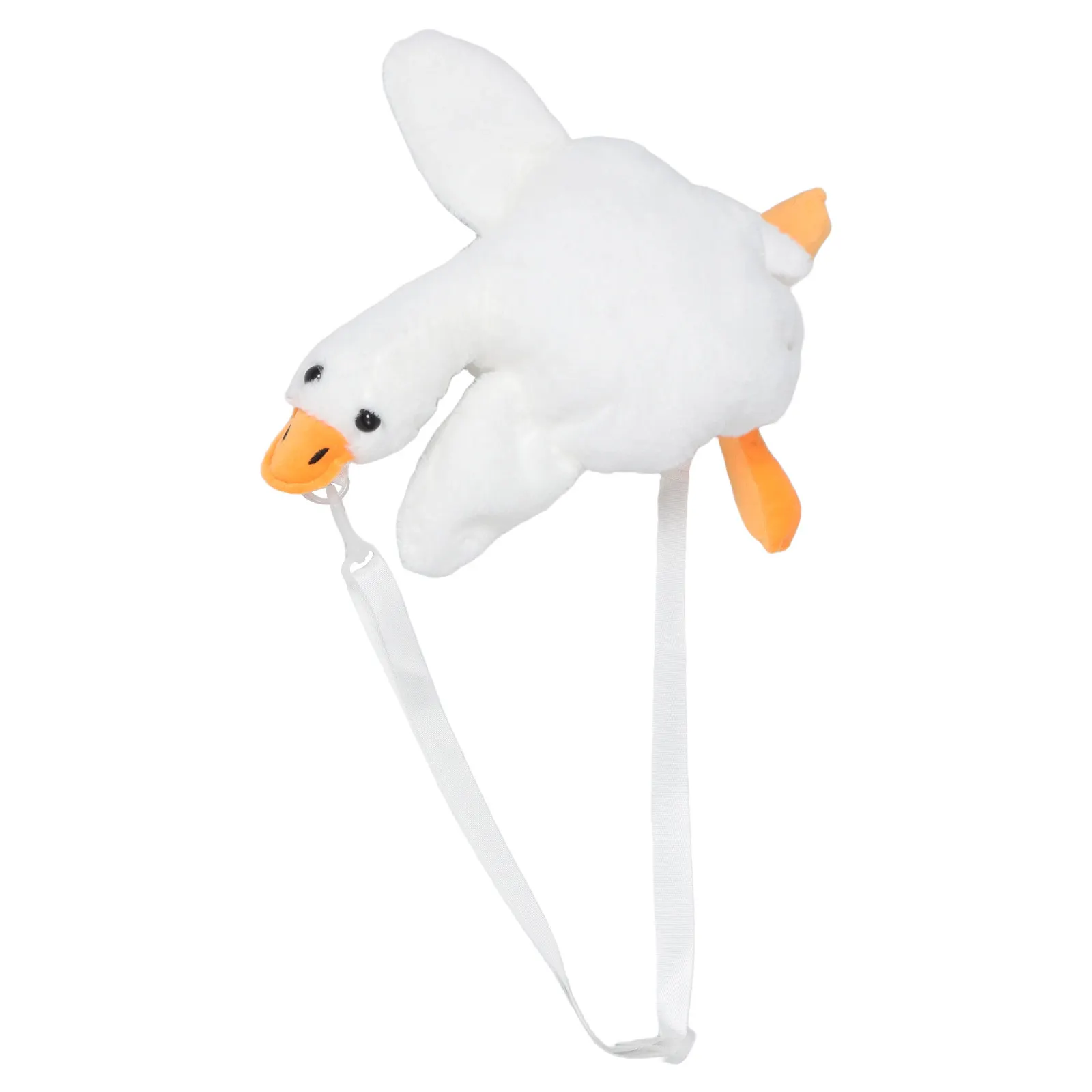 

Cute Crossbody Bag White Goose Design for Women Girls Soft Material Shoulder Purse Kawaii Cartoon Fashion Accessory Birthday