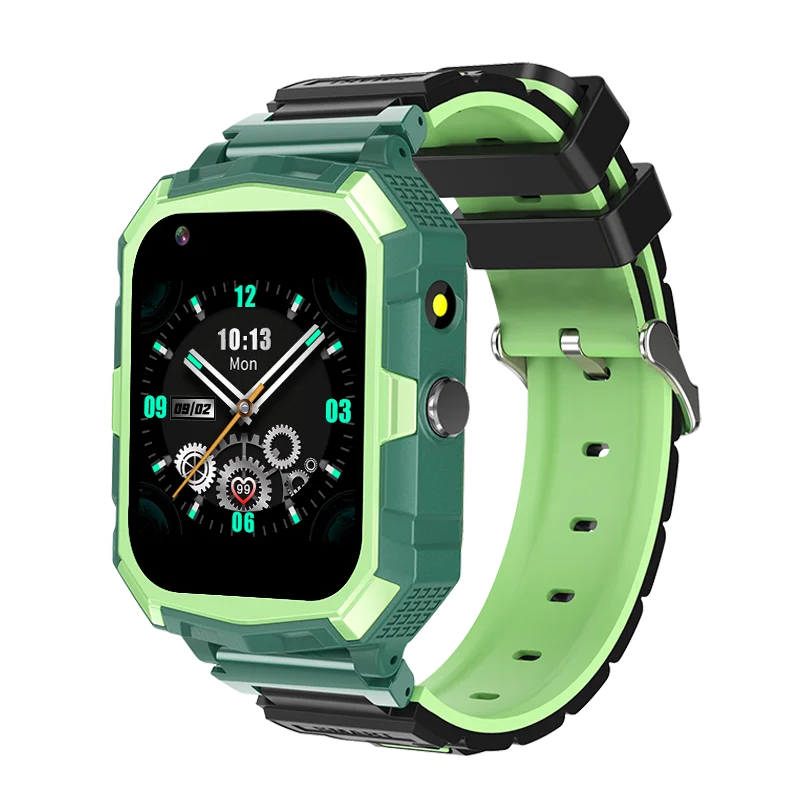 

Kids Smart Watch 4G Sim Card SOS Phone Call GPS Positioning 8GB ROM APP Store Face Unlock Footprint Tracking IP67 Waterproof