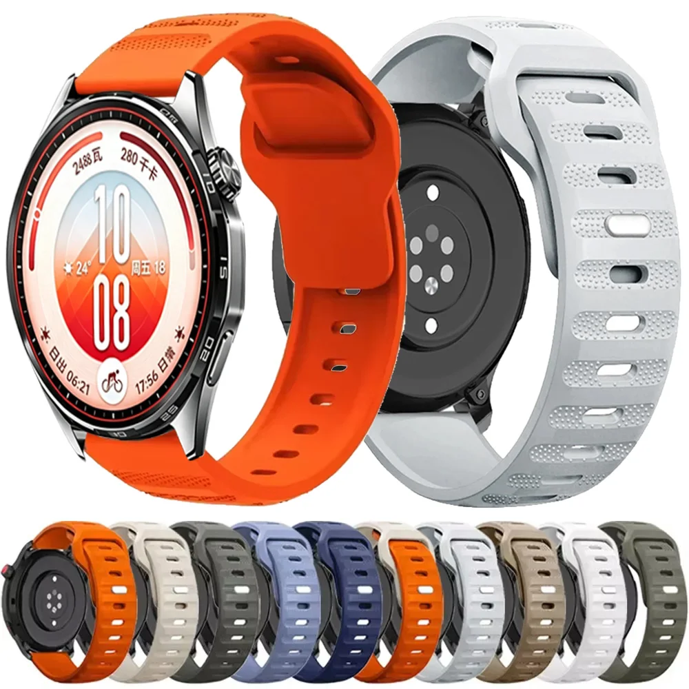 22mm 20mm Silicone Strap For Huawei Watch GT7-6-5-4/GT7-6-5 Pro Smartwatch Bracelet Amazfit Active 2 3 Max Oneplus Watch 4 Lite