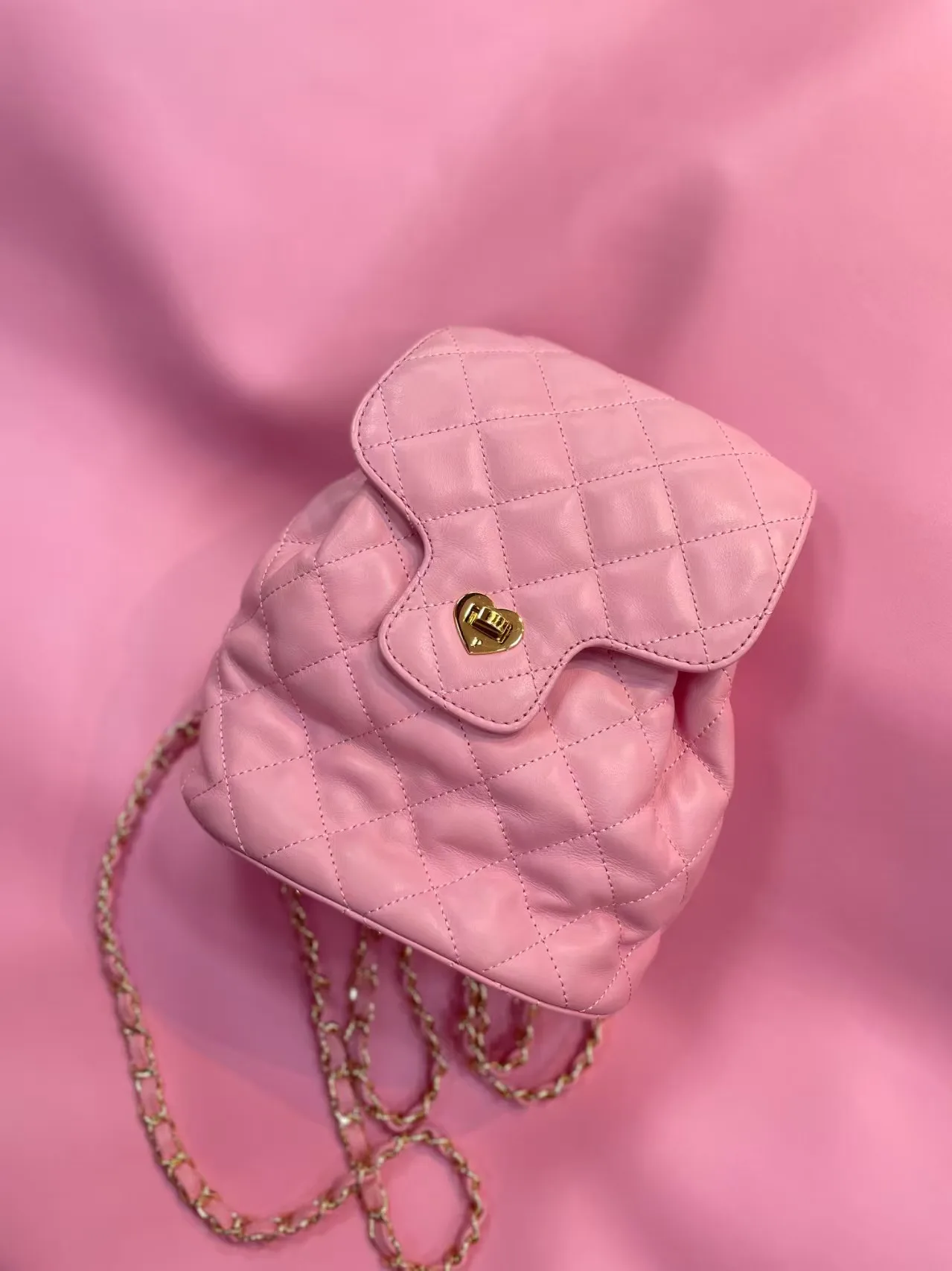 FIRMRANCH العصرية المتخصصة العلامة التجارية الماس مبطن خياطة المنسوجة سلسلة مكافحة سرقة رفرف الحلو الفتيات لينة جلد البقر حقيبة الظهر