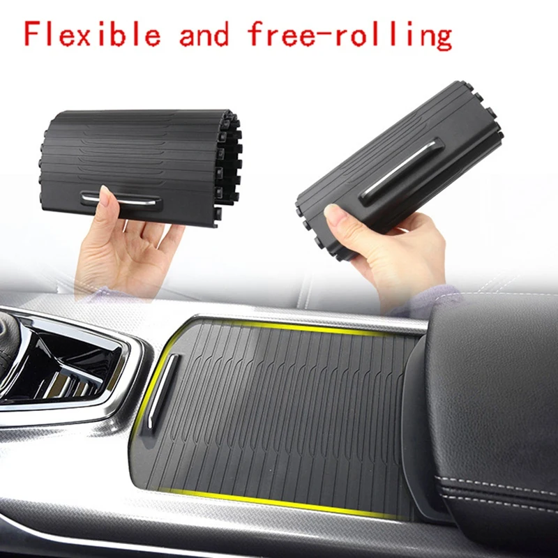 Center Console Curtain For Renault Koleos 2016-2019 Drink Holder Slide Roller Blind