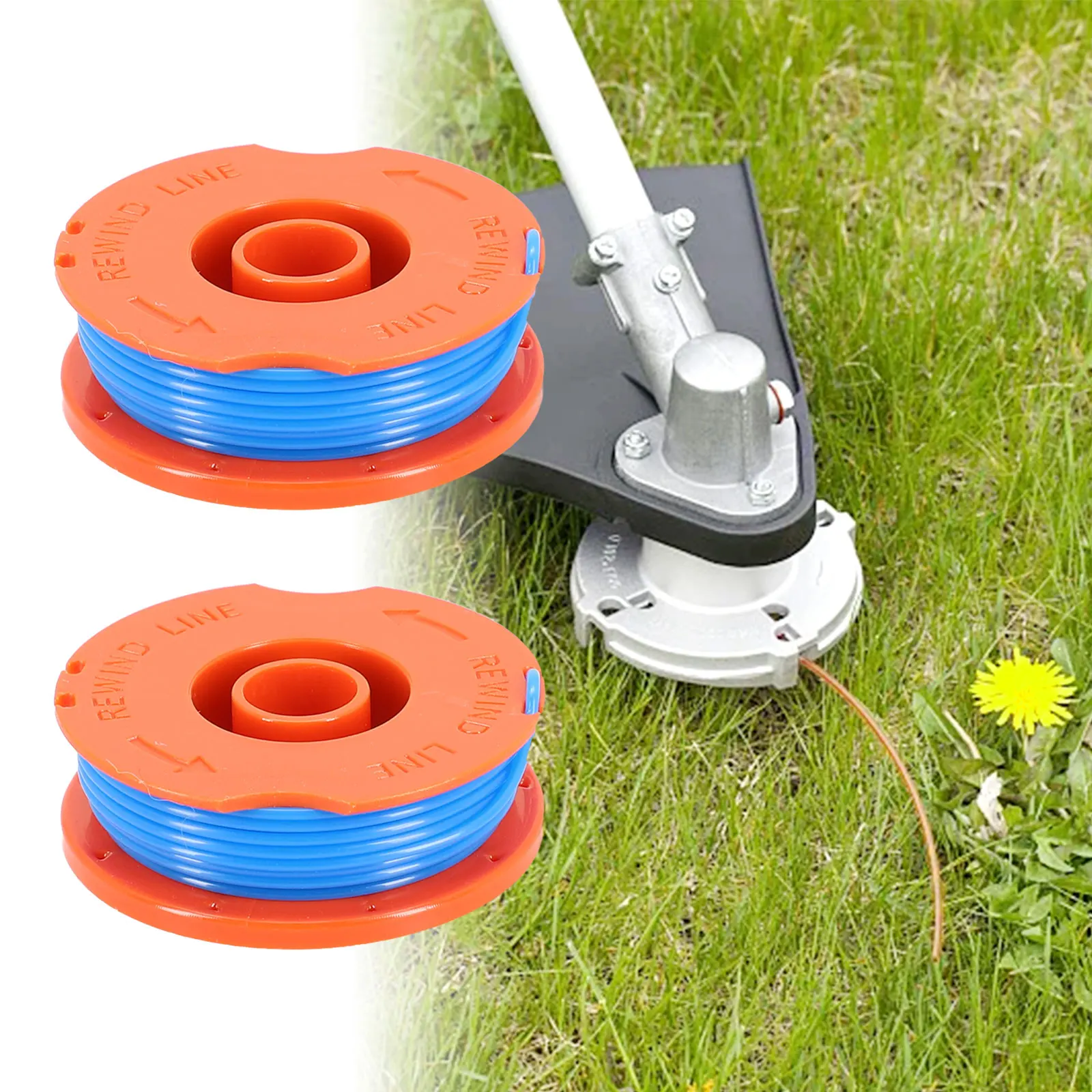 Spool Line 1/2/4Pcs Plastic String Trimmer Replacement Spool For Flymo  For Mini Trim Multi Trim 200 250 300 FLY020 5137651-90