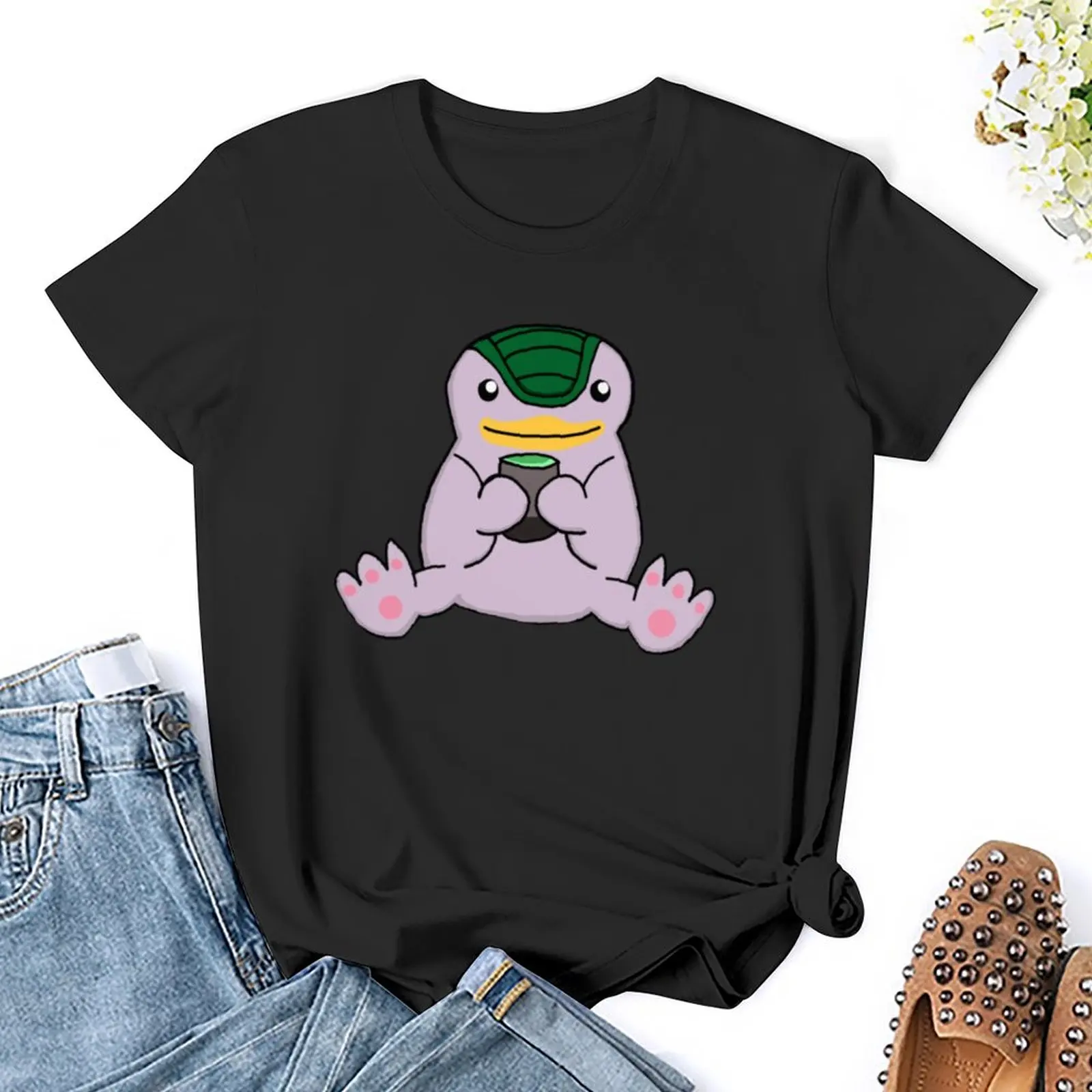 Mochi t-shirt śliczne topy hipisowskie ubrania koreańska moda bluzka w rozmiarze plus size western t shirts dla kobiet