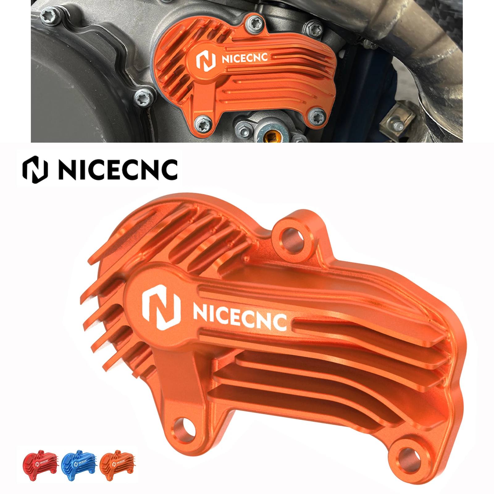 NiceCNC Motorcycle Water Pump Cover Guard Protector For KTM 250 300 EXC XC XC-W 2020-2023 250SX 19-22 Husqvarna GasGas Gas Gas