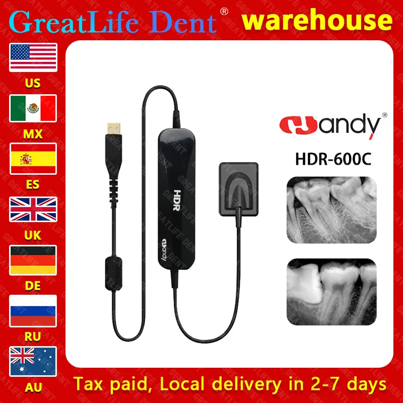 US Mx RU EU In Stock GreatLife Waterproof AI AED Original Nanopix Intraoral Imaging System Digital Dental Sensor X-Ray Rvg Image