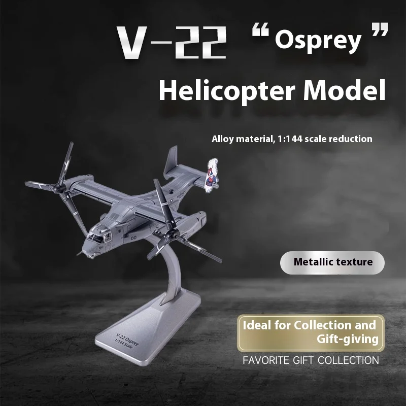 

1: 144 V22 Osprey Helicopter Model Tilt Rotor Aircraft High Simulation Alloy Exquisite Aircraft Model Military Ornament Gift