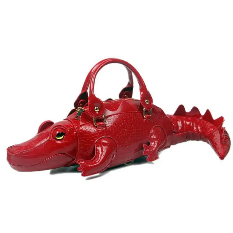 

Luxury Brand Cartoon Crocodile Shaped Handbag European/American Personality High-end Feeling, Single Shoulder Diagonal Cross Bag