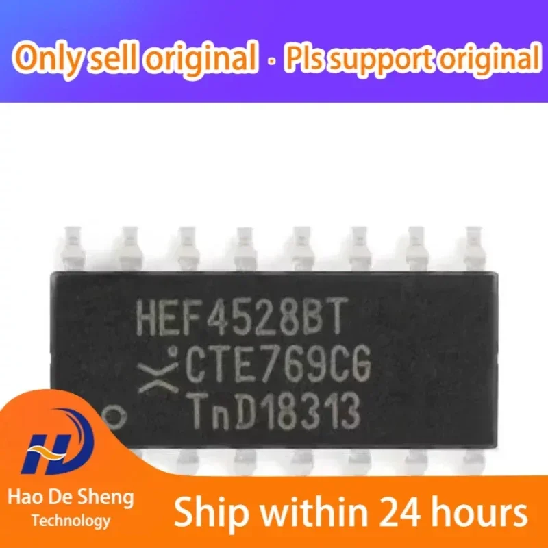 

10 шт./лот HEF4528BT,653 HEF4528BT SOIC-16, новый, оригинальный, в наличии