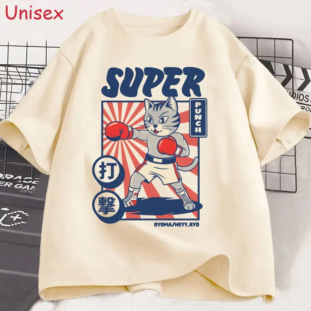 

Japanese Cat Funny Meme T-shirt Men Women Clothing Fashion Casual Humor T-shirts O Collar Oversized Short Sleeve Male Streetwear