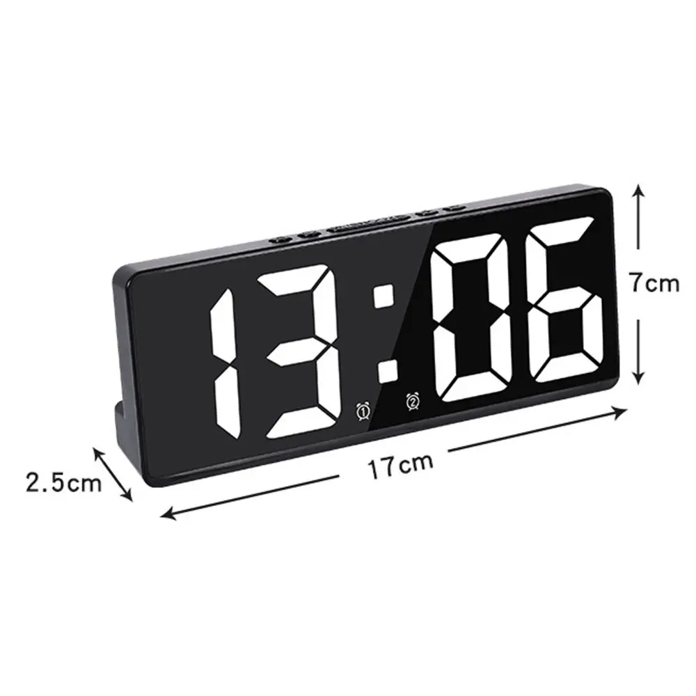 Numero creativo orologio colore luce notturna sveglia numero LED orologio elettronico retroilluminazione orologio da tavolo Snooze modalità notturna