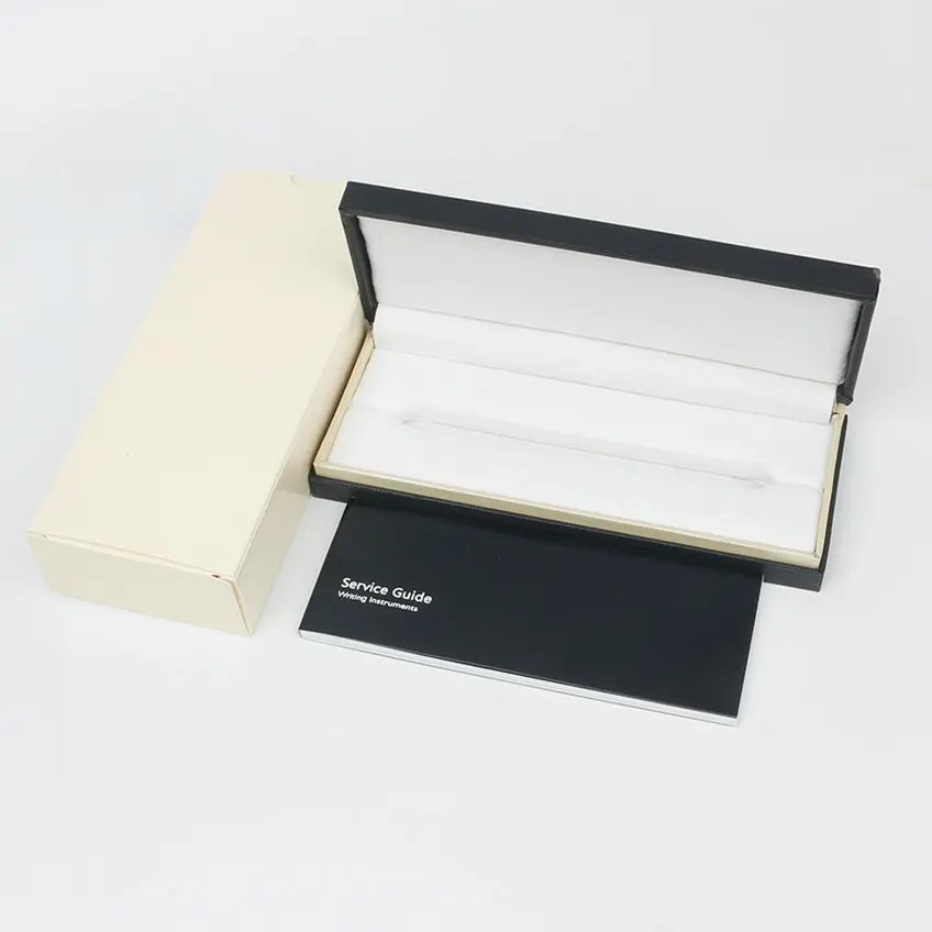 Luxury Paper MB Pen Box High Quality Pencil Case for Ballpoint / Rollerball / Fountain Pen Holder with Warranty Manual