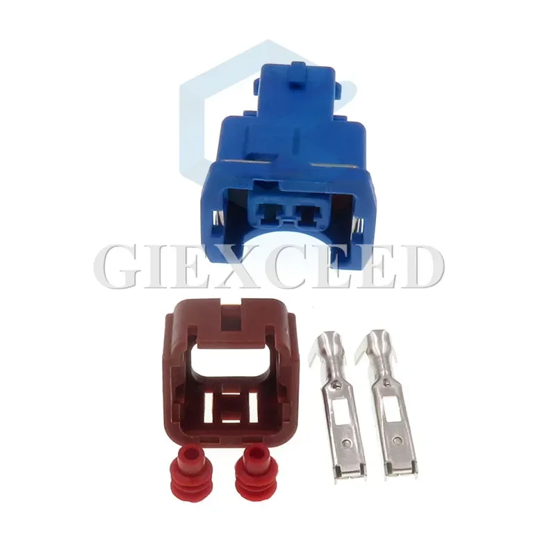 2 Ensembles de Connecteurs Automotifs Femelles 2 Broches pour Capteur de Détection de Coup de Démarrage PB186-02326, Prise de Câble Auto