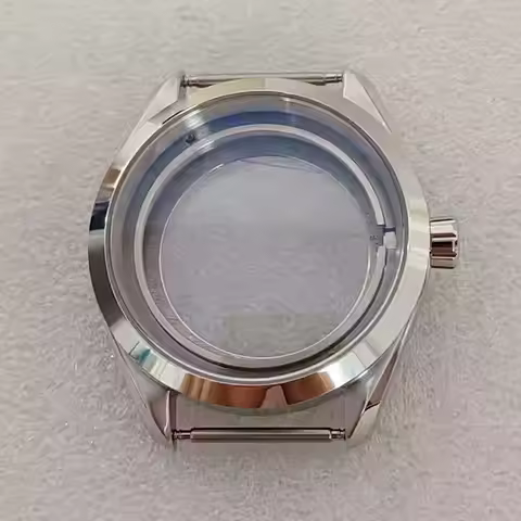 NH35 Case 41mm Stainless Steel Mineral Glass Mirror Watch Case for NH34 NH35 NH36 4R 7S Movement Watch Shell Fit 33.5mm Dial