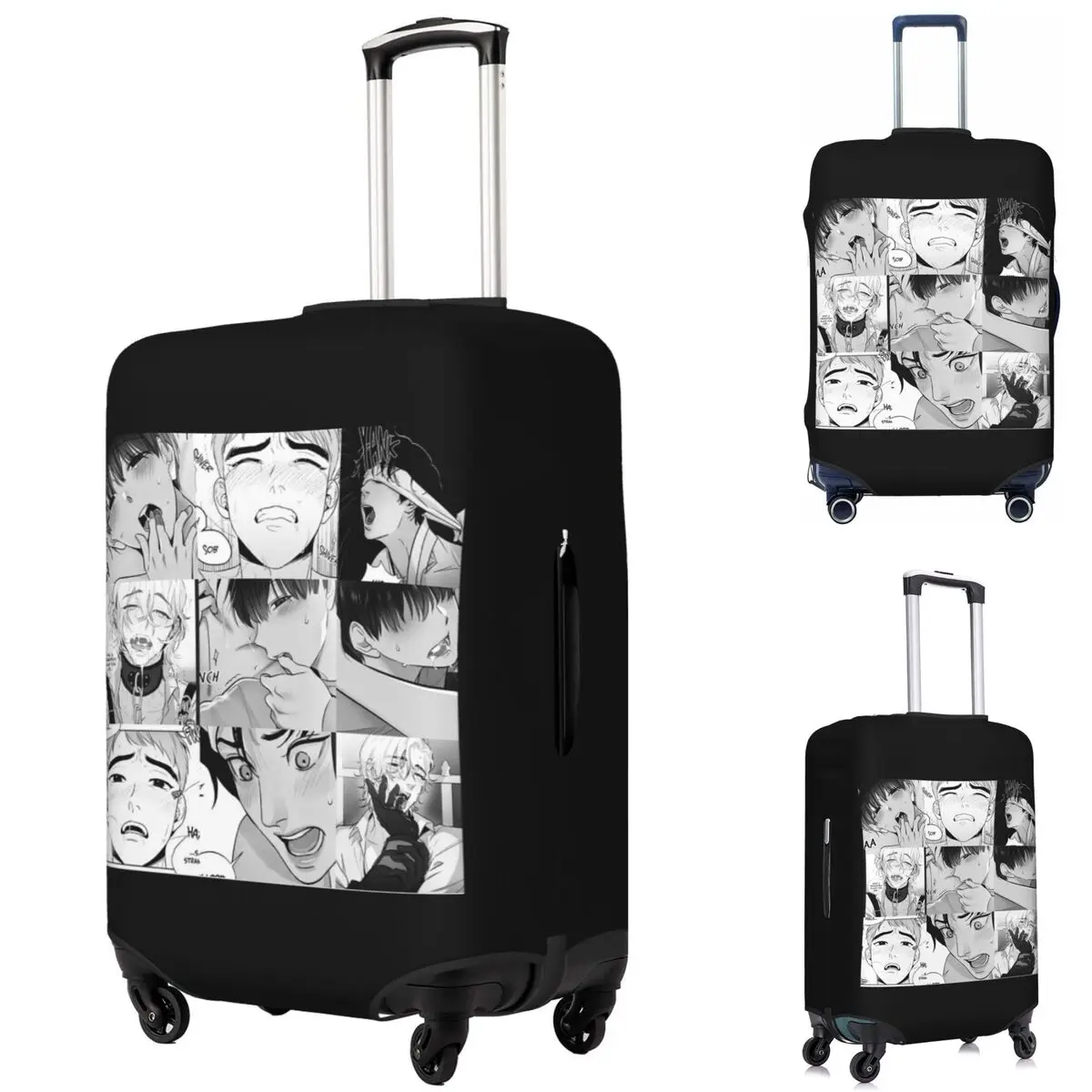 

The Good Yaoi Boys Suitcase Cover Protection Elastic Travel Luggage Protector Covers for 18-32 Inch