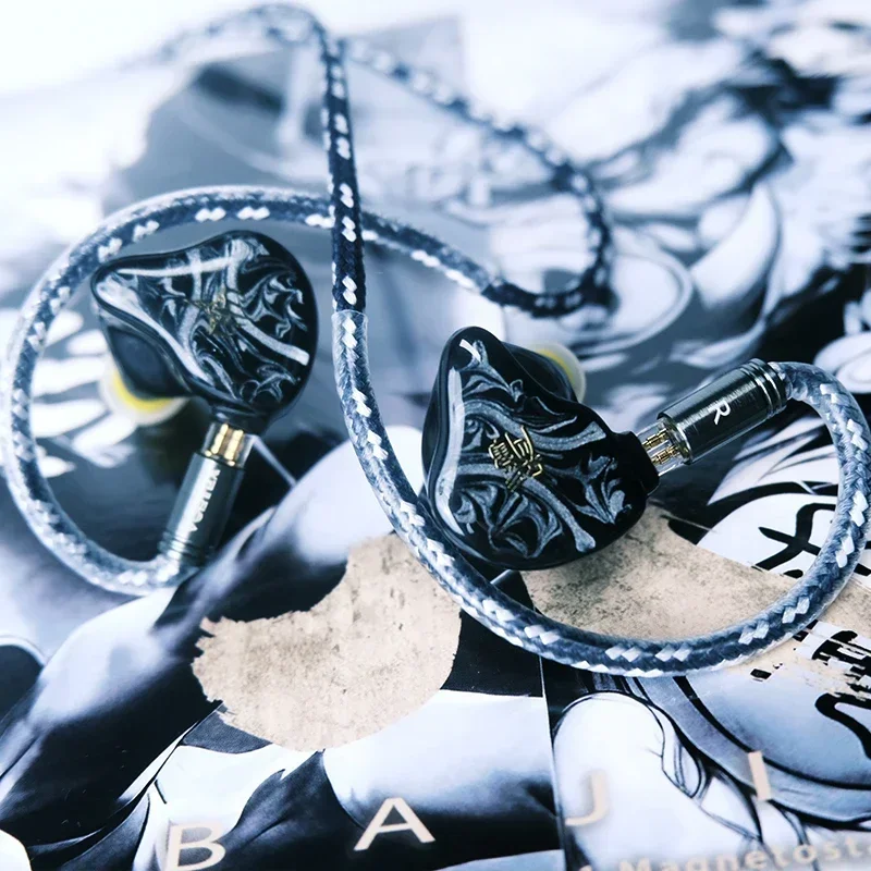 TANGZU BAJIE 1DD + 4BA + 1EST + 1BC سائق هجين داخل الأذن سماعة HiFi سماعة الموسيقى 0.78 مللي متر كابل قابل للفصل 4.4 مللي متر التوصيل سماعات الأذن السلكية