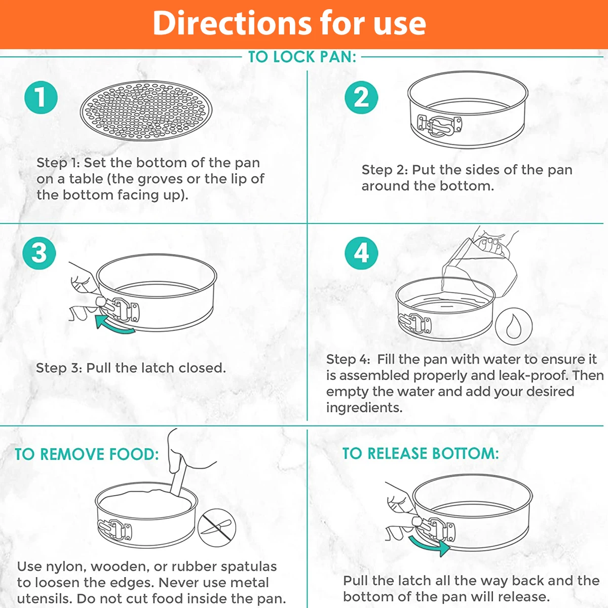 1PC, 3PCS Cake Pan Set, Round Nonstick Baking Pans Spring Form For Cakes, Cheesecake, Removable Bottom, Leakproof Bakeware Sets