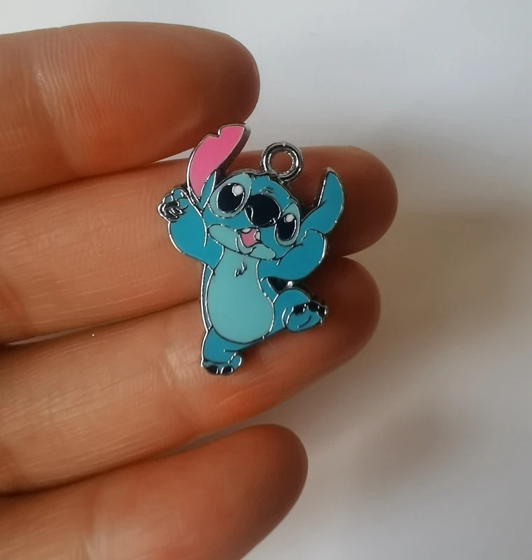 10 Pcs Disney stitch Pendants Charms  Jewelry Making  Earrings Pendants Necklaces Bracelets DIY Accessories