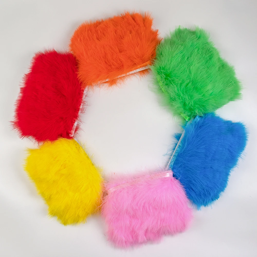 1Meter Turkey Marabou Feathers Trim Ribbon 8-10cm/3-4inch For Wedding Costume Party Hat Handmade Sewing Decoration Accessories