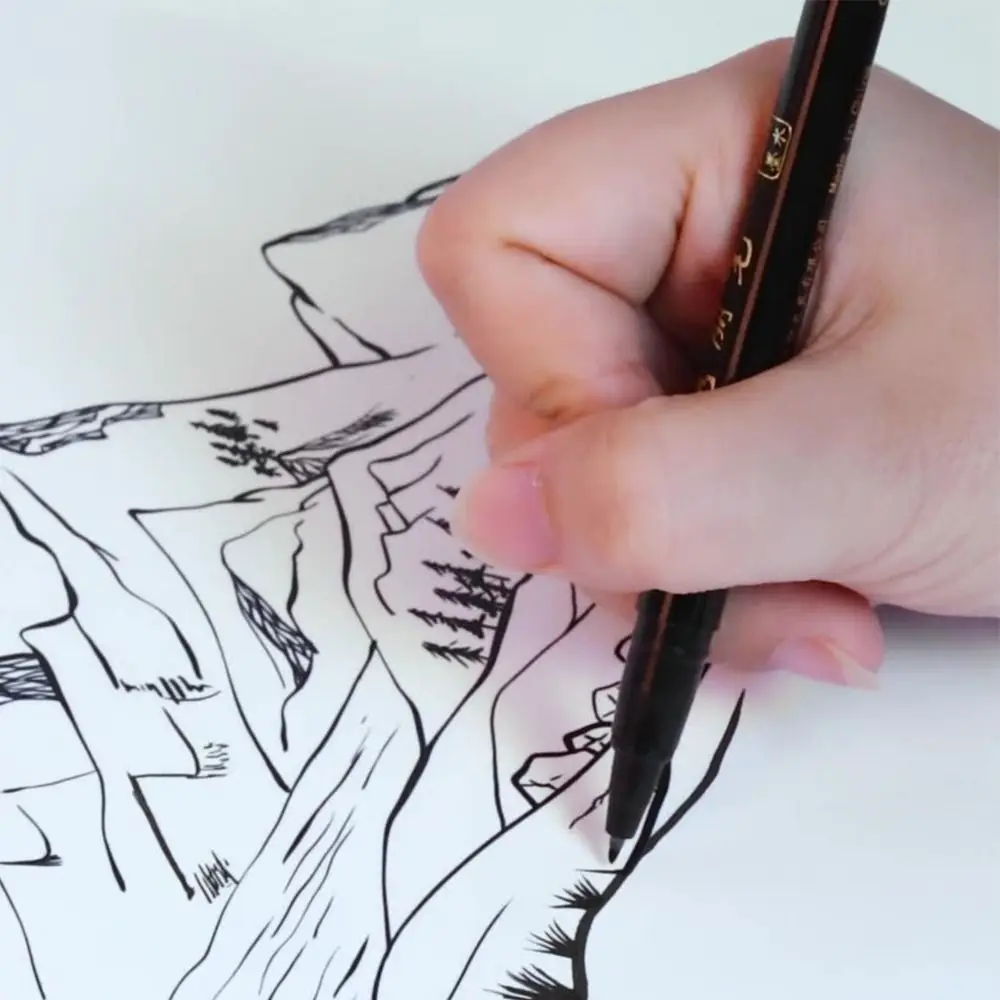 Large regular script, medium regular script, and small regular script copying pens can be added with ink, soft brush, and studen