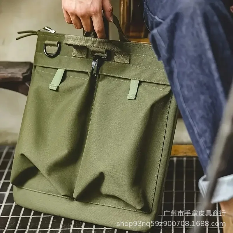 Tactical Gear Helmet Carry Bag Multi-pocket Flyer Travel Bags Computer Laptop Hand Bag Single Shoulder Zipper Bag