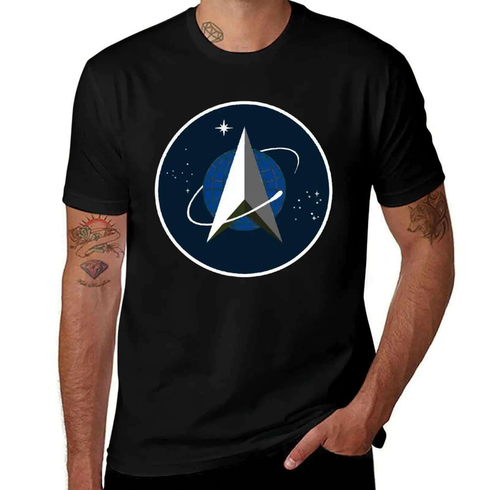 Space Force, From Official USSF Seal (without the writing and outer border) T-Shirt Lightweight Hiking T-Shirt