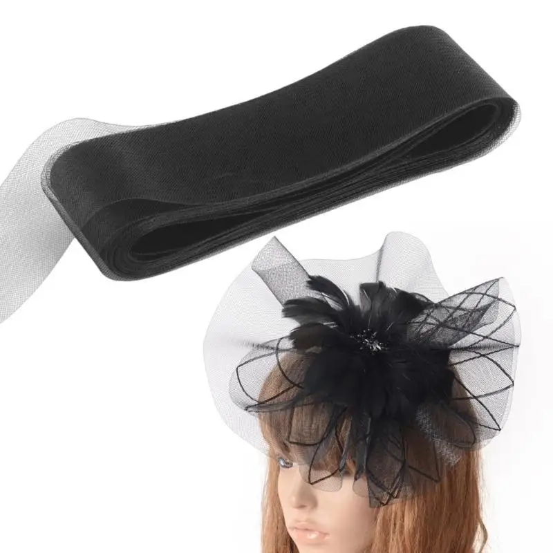 652f DIY Mesh Tüll Gaze Gürtel für elegante Faszinator -Styling und Kleidungszubehör basteln Schals Kleidung Nähen