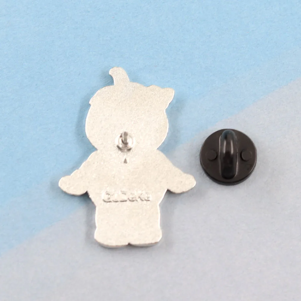 Cute Strawberry Girl Enamel Pin Kawaii Fruit Baby Boy Brooch Metal Badge Jewelry Fashion Accessories Gift Backpack Clothing Deco
