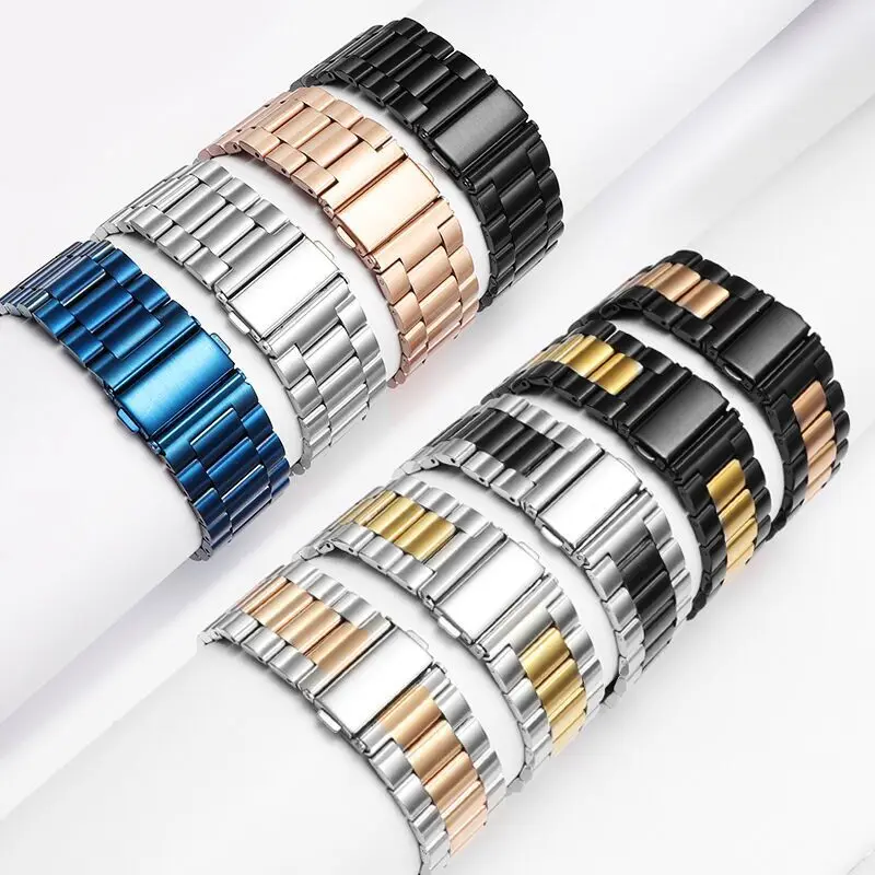 Stainless Steel Strap for Apple Watch Ultra Band 49mm 40mm 44mm 42/38mm 41mm 45mm Bracelet IWatch Series 8 7 SE 6 5 4 WatchBand