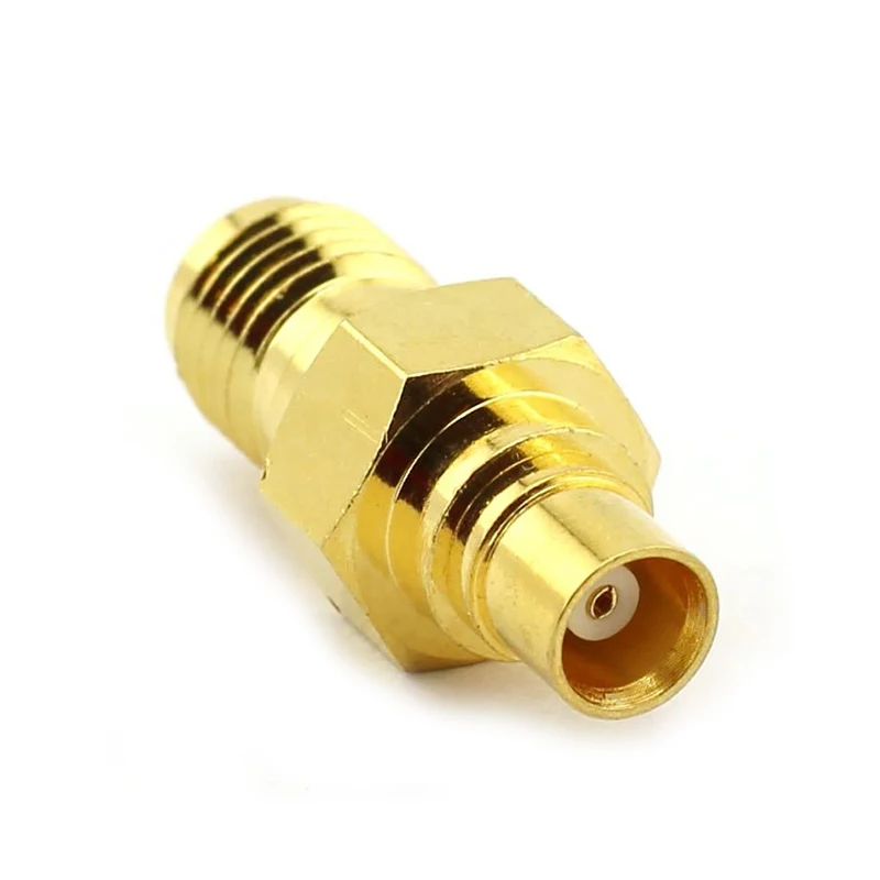 1 Stück RF-Koaxialadapter SMA-Buchse auf MCX-Buchse Gerader RF-Steckverbinder Konverter – Detail 2