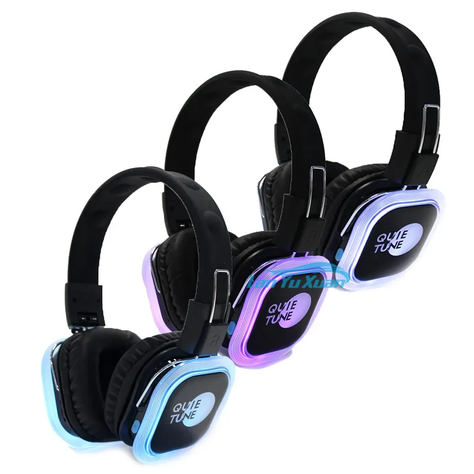 Hifi Silent Disco Headphones Wireless Headset Earphone   Equipment Electronics  Party 