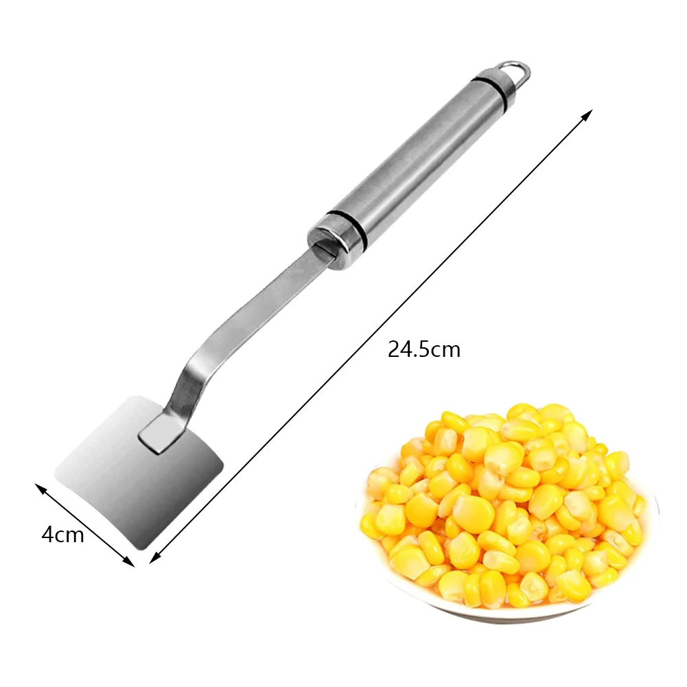 Stainless Steel Corn Peeler Serrated Corn Stripper Peelers Cob Shaver Planer Thresher Cutter Kitchen Fruit Vegetable Gadget Tool