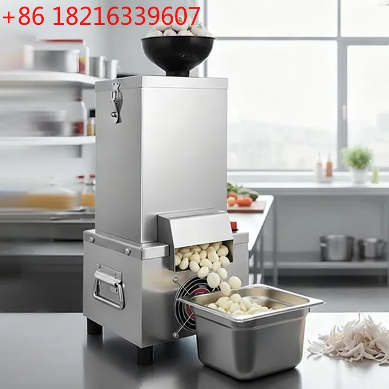 YAO Commercial Garlic Peeler Machine Electric Skin Remover Stainless Steel Home Use Grain Fast Peeling Separator for Restaurant