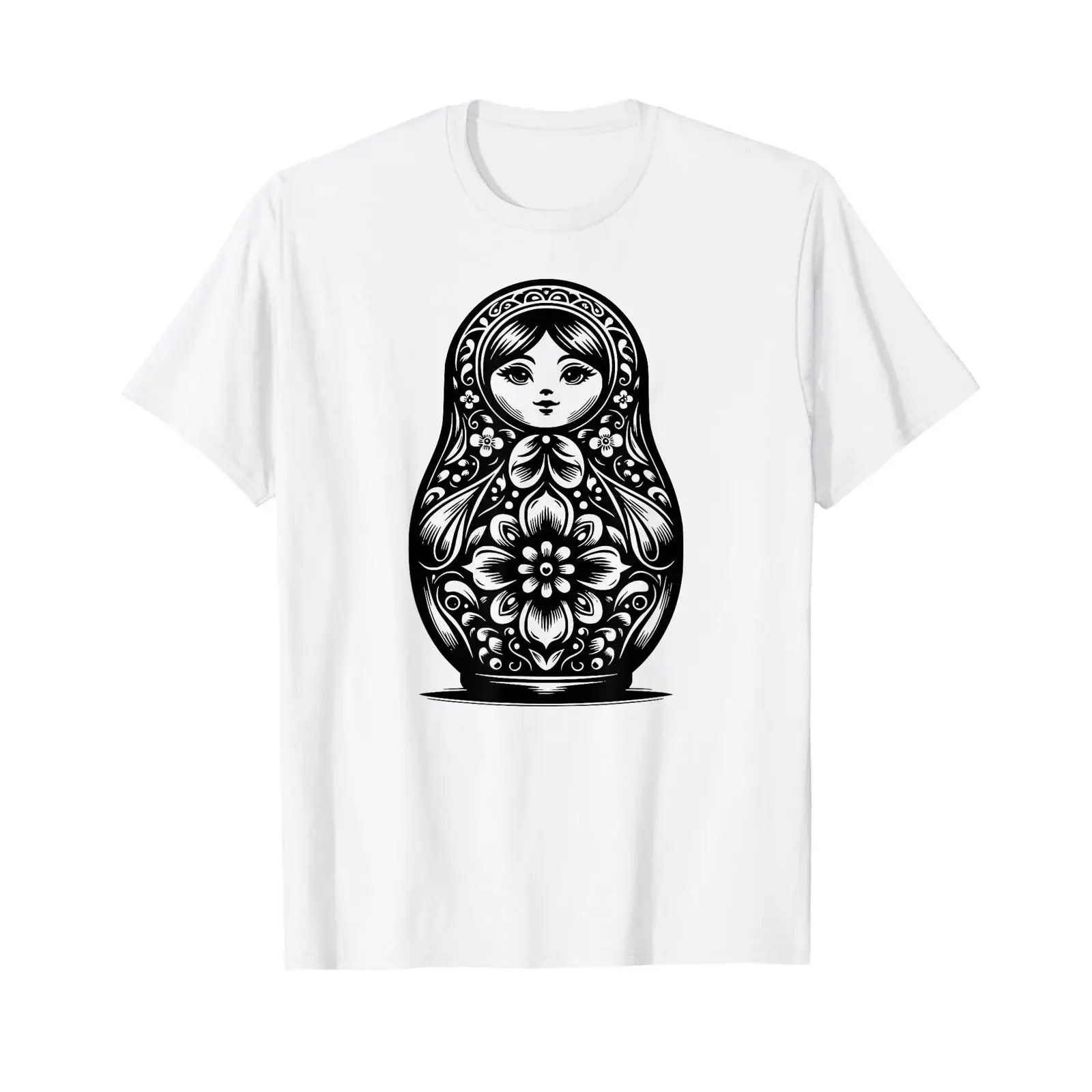 Russian Matryoshka Russia T Shirt vintage Washed Stretched Stylish Slightly Comfortable Soft Versatile streetwear Casual
