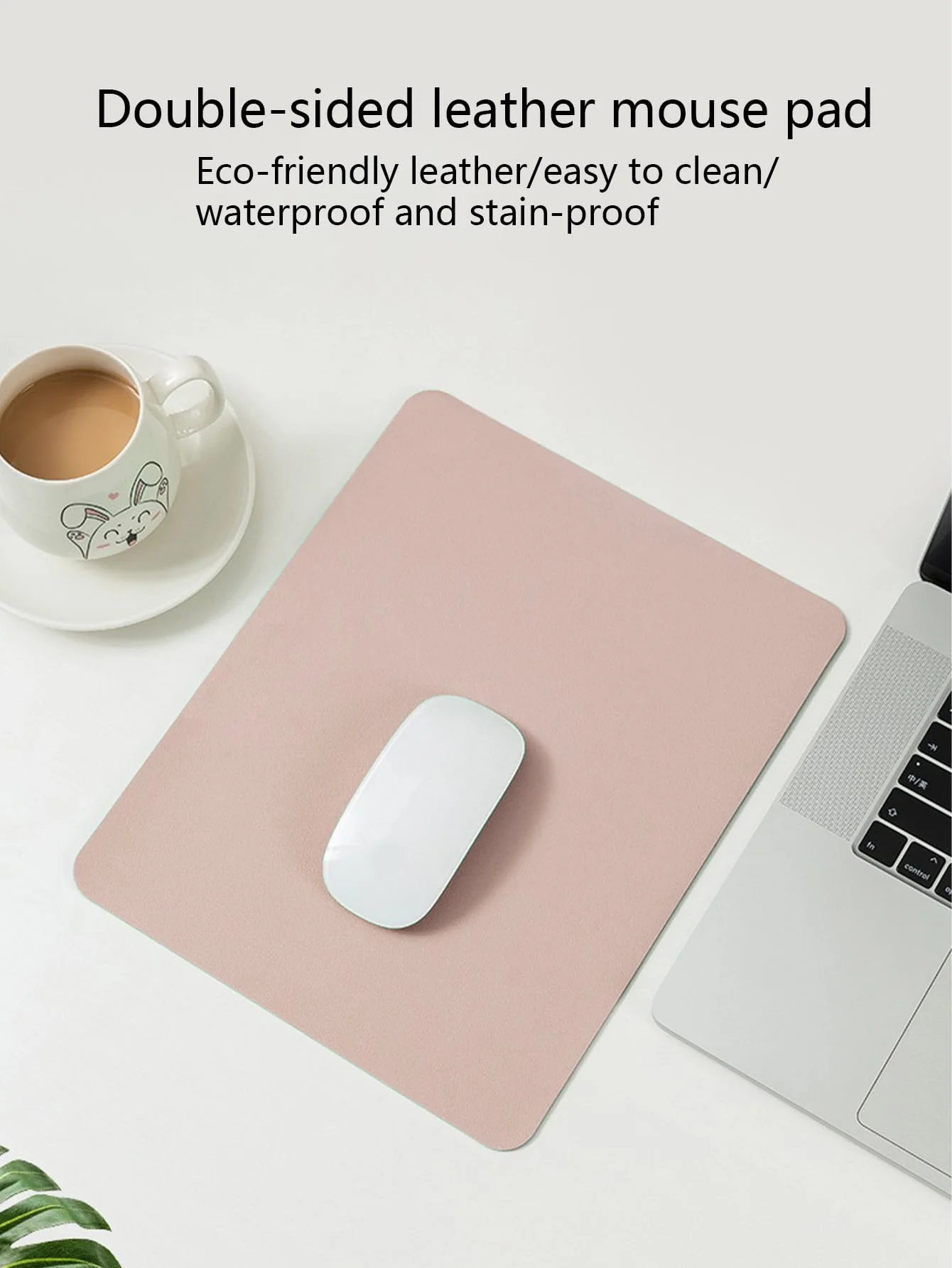 Simple Solid Color Office Desk Mat, Waterproof, Cute Mat, Leather Mouse Pad, Non-Slip Solid Color Laptop Desk Mat, Gaming Leather