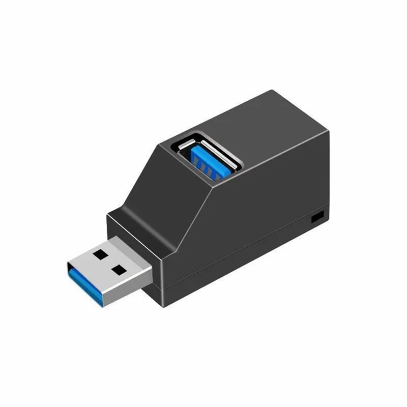 Adattatore HUB USB 3.0 Extender Mini Splitter Box 3 porte per PC Laptop Telefono cellulare Disco U ad alta velocità