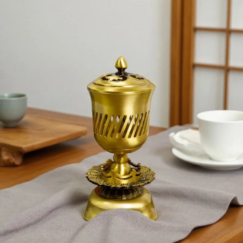 Chinese Classical Tingqin Aromatherapy Palace Lantern Coil Incense Powder Burner Tea Ceremony Ince