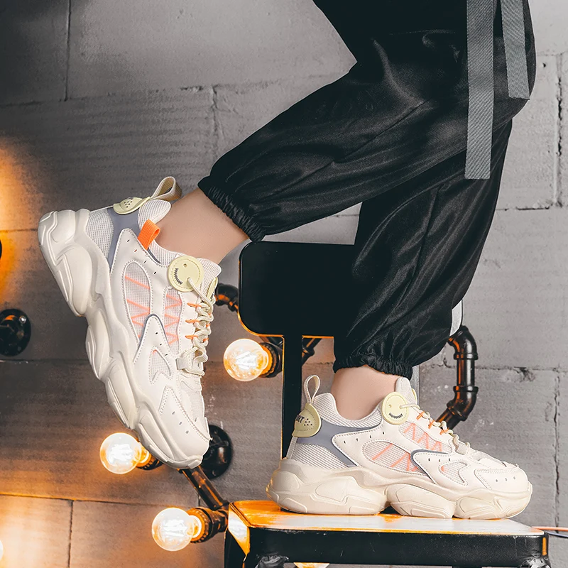 

Men's Shoes 2025 New Autumn Trendy Brand Torre Men's Thick Sole Increased Casual Flow Reflective Sports Running Trendy Shoes