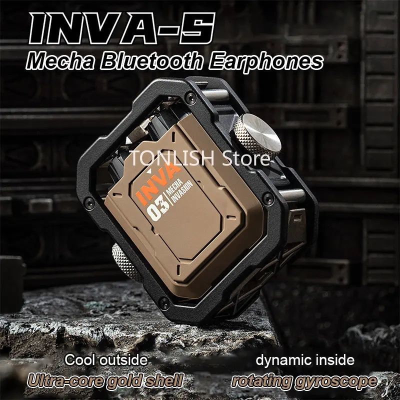 TONLISH High-end INVA-S 03 TWS Gaming Esports cuffie Wireless auricolari Bluetooth Stereo HiFi ruotano gli auricolari Fidget