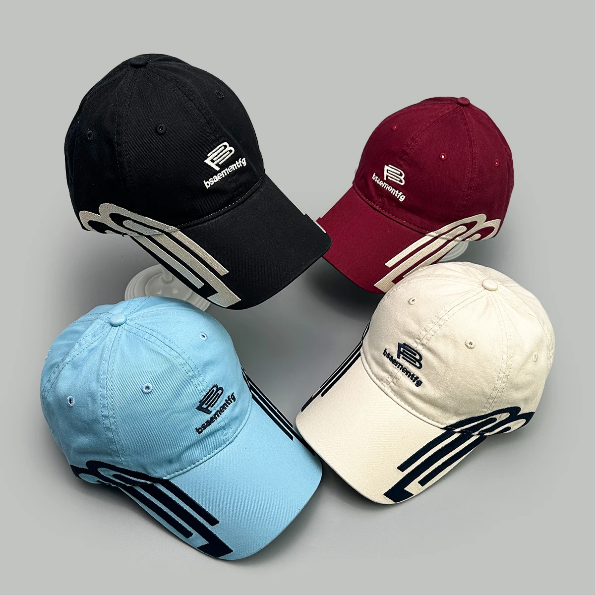 

American Stripe Letter Embroidery Baseball Hats New Unisex Versatile Niche Sunshade Personal Fashion High-quality Peaked Caps