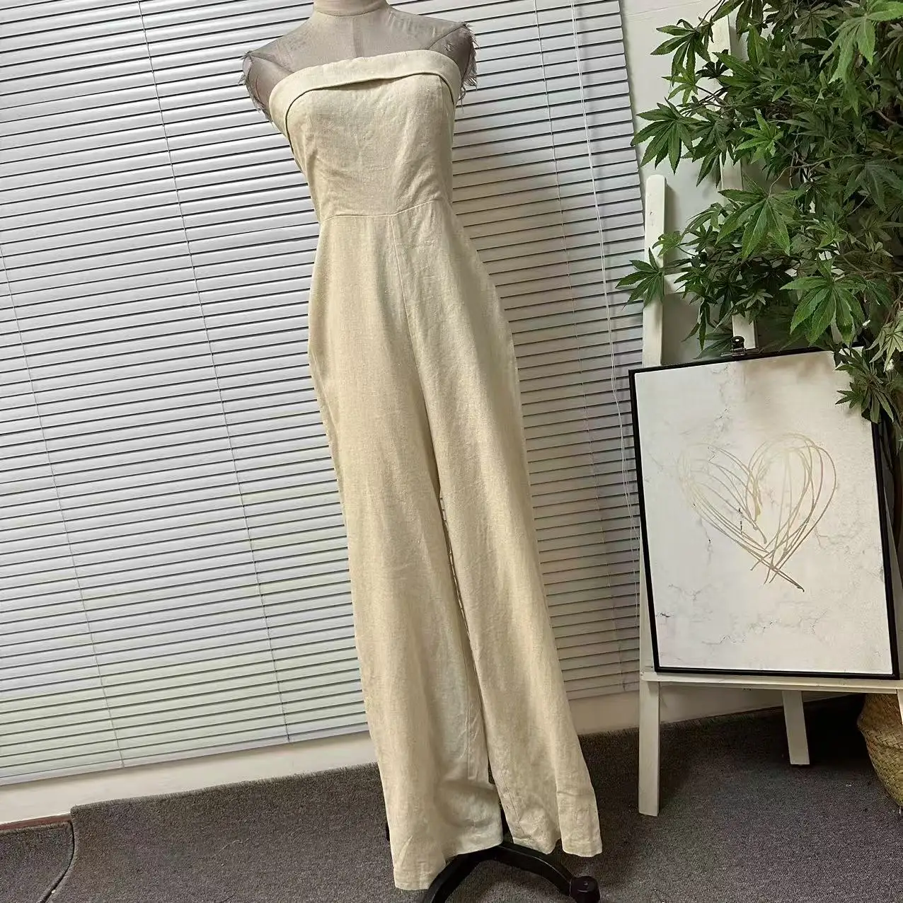 

Модные роскошные длинные брюки с высокой талией, цельные элегантные брюки на груди, брендовая одежда для женщин, осенний сезон