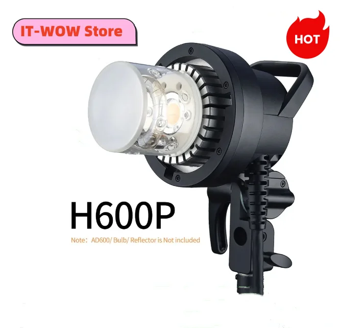 

Godox H600P Hand-Held Extension Extra Head Bowens Mount for Godox AD600Pro AD600 Pro TTL HSS Flash Strobe