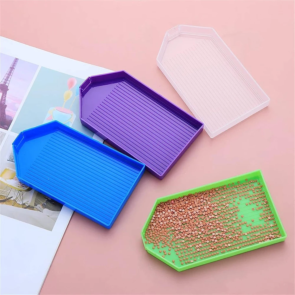 1/2/5/10PCS Diamond Painting Trays Large Capacity Big Drill Plate Plastic Bead Tray DIY Diamond Embroidery Accessories