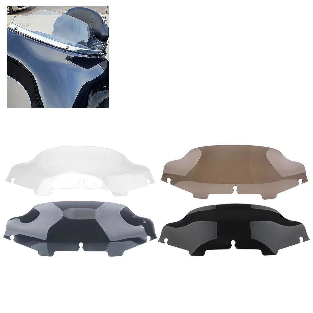 Motorcycle Easy To Install ABS Plastic Windscreen Fit For Harley Electra Glide Street Glide Ultra Limited Trike 1996-2013 6 Inch