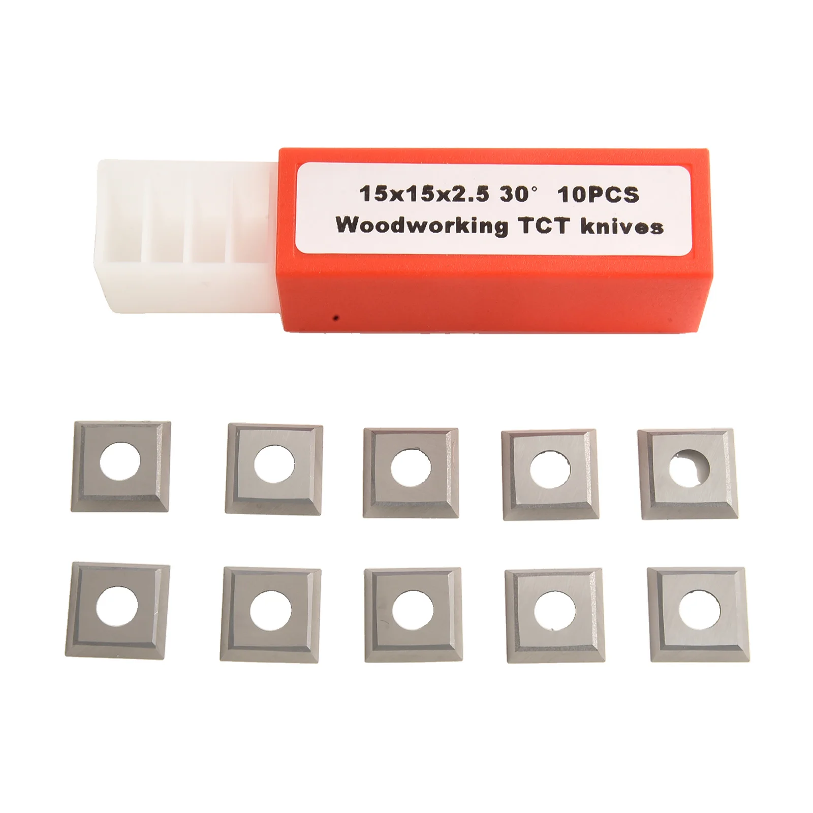 

10 шт. вставки из карбида дерева, четыре полезных режущих краев 15x15x2,5 мм для деревообрабатывающих режущих головок, доллары, спиральные головки, часть инструмента